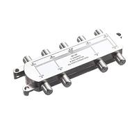 Pqahffowr Divisor de cable coaxial digital 8 vías 5-2400MHz, compatible con RG6, funciona con conexiones de TV analógicas/digitales e internet