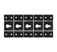 Pqahffowr DIY Audio Caja de Sonido Altavoz Montaje en Pared Gancho de Hierro Placa de SuspensióN 5 Uds