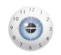 Pqahffowr el Ojo Globo Ocular con Belleza Contacto Pupila Vista de NúCleo Vista OftalmologíA Reloj de Pared Mudo Tienda óPtica Novedad Reloj de Pared