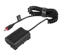 Pqahffowr EN-EL15 BateríA Simulada DC Adaptador de CA para D7000 D7100 D7200 D750 D800E D810A Z5 Z6 Z7 II Cargador de CáMara