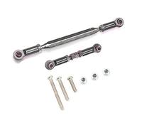 Pqahffowr Enlace de dirección de metal Servo Link gancho biela para MN D90 D99 MN-90-45 1/12 carril de coche telecontrolado, gris