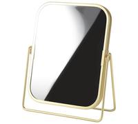 Pqahffowr Espejo de Maquillaje de Vanidad con Soporte de Metal Espejo de Mesa de Escritorio Giratorio de 360 Grados