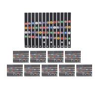 Pqahffowr Etiquetas Engomadas para DiapasóN de Ukelele Etiquetas Engomadas de Traste de Acordes Etiqueta Engomada de la Nota GuíA de Dedos para Principiantes de Ukelele 10 Piezas