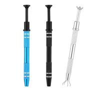 Pqahffowr - Herramienta de recogida de 4 garras de acero inoxidable para piezas pequeñas, extractor de metal, chips IC extractor de metal, soporte de recogida de garra fácil de usar