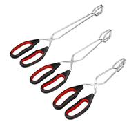 Pqahffowr - Juego de 3 pinzas para tijeras de cocina, para hornear pan, alimentos y pinzas para barbacoa
