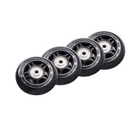 Pqahffowr - Juego de 4 patines con ruedas, rueda no intermitente, rueda de patinaje, 70 x 24 mm, rodamiento de accesorios de patín antideslizantes