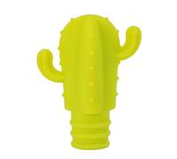 Pqahffowr - Lote de 4 tapones para vino de silicona con forma de cactus - Junta de conservación de frescura para botellas de champán y vino tinto