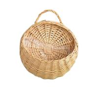 Pqahffowr Maceta de Flores Hecha A Mano para Colgar en la Pared, Cesta de Mimbre para Jardín, Maceta de Vid, Soporte para Plantas, Macetas de Jardín, Macetero de Pared A