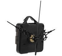 Pqahffowr Mecanismo de Movimiento de Reloj de Pared de Cuarzo Kit de Piezas de Reparación DIY Negro Mecanismo de Movimiento del Reloj