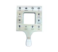 Pqahffowr Nature Guide Finder juguete portátil de madera para niños pequeños, tabla doble cara, planta al aire libre para niños, instalación fácil -A