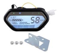 Pqahffowr Odómetro Digital LCD para Motocicleta Eléctrica de 48 V, 60 V y 72 V, Velocímetro y Tacómetro