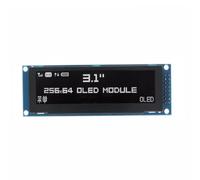 Pqahffowr - Pantalla OLED de 3,12 pulgadas, 256 x 64 SSD1322 controlador módulo LCD gráfico pin de soldadura paralelo/SPI para /C51