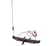 Pqahffowr - Paragolpes trasero de metal con luz LED, gancho de de antena adecuado para 1:10 Control remoto coche en TRX4 axial SCX10 90046