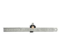 Pqahffowr Regla de acero Bloque de posicionamiento calibre 45 grados ángulo línea marcado medidor localizador DIY carpintería trazador herramientas