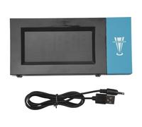 Pqahffowr - Reloj digital para proyección, función de repetición, ángulo ajustable, retroiluminación, proyector LED con proyección de hora