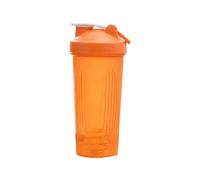 Pqahffowr Shaker Cup Sports Portable Práctica Revuelva 600Ml Plástico Cocteleras Botella Adultos Naranja