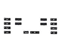 Pqahffowr Tapa de 14 Botones Aire Acondicionado para AutomóVil a/C Panel de Control Interruptor Tapa de Tecla para E39 E53 525I 530I 540I M5 X5