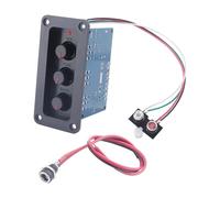 Pqahffowr - Tarjeta amplificador de audio (Bluetooth 5.0, 2.1 canales, 2 x 25 W + 50 W, subwoofer clase D, kit de tarjeta amplificador con cable DC + AUX