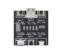 Pqahffowr - Tarjeta de detección de encendido y apagado de cable de datos USB para puerto Micro-tipo C - Probador de cable USB DT3 - Detección de peso ligero
