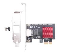 Pqahffowr Tarjeta PCIE Tarjeta de cubo Gigabit Tarjeta de cubo con cable RJ45 10/100/1000Mbps Tarjeta de cubo PCI-E Adaptador de cubo tarjeta LAN