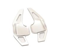 PQAIECXD Coche Paleta Cambio Compatible con BMW para F20 F21 F34 X5 F15 X6 F16 2013 2014 2015 2016 2017 2018 Levas De Cambio Universales para Volante Interior De Coche(Silver)