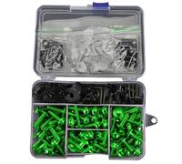 PQAWSFR Sujetador De Carenado Compatible con CBR600 para CBR400 para CBR900 Kit Tornillos Pernos De Carenado De Motocicleta, Clips De Tuerca, Pernos De Conexión De Tornillo De Aluminio, Decoración