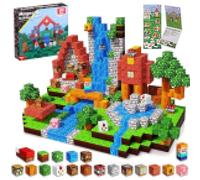 PQETBV Bloques Magneticos Construccion Niños, 100 Piezas Construcciones Magneticas Niños, Piezas Magneticas, Juguete Creativo Montessori para 3 4 5 6 7 8 9 10 Años