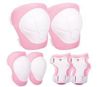 PQETBV Juego de Protecciones Patines Infantil, con Ajustables Rodilleras Coderas Muñequeras, Juego de Rodilleras para Patinaje Ciclismo Monopatín Bicicleta Skate