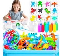 PQETBV Juguete De Gel De Agua para Niños, 3D Coloridos Juguetes de Criaturas Marinas, Kids Aqua Gelz Set, Juguetes educativos para niños 3 Niños
