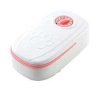 pQirnvIL Alimentador Automático con Temporizador para Mascotas, Dispensador Alimentos Secos para Perros, Alimentador Alimentos para Mascotas con Temporizador para Gatos y Perros, Rosa