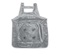 pQirnvIL Delantal Portador de Gatos con Agujeros para Viajes Aire Libre, Bolsa Colgante para Pecho Perros y Gatos Pequeños, Bolsillo para Dormir, Transportador Mascotas Felpa para Invierno