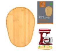 PQPO Alfombrilla Deslizante de bambú para batidora Compatible con batidora de pie con Bol elevable Kitchen Aid de 6/7/8 Cuartos, KN256WW Alfombrilla Deslizante para Accesorios de Cocina