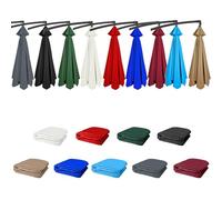 PQPQLI Tela De Repuesto para Sombrilla De Exterior, 3.0 Metros 8 Varillas, Tela Impermeable Resistente A La Decoloración Protección UV 50+(Red,8ribs 10ft/3.0M)