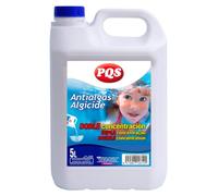 PQS Antialgas Doble Concentración para Piscinas - Alguicida Líquido Uso Público - Registro 20-60-07543 - Sin Espuma ni Residuos - Compatible con Otros Tratamientos - Garrafa 5 L