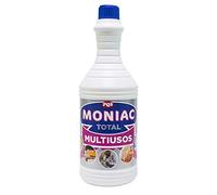 PQS - Moniac Total Multiusos Recambio - Limpiador Desengrasante con Amoniaco - Potente Quitamanchas - Sin Pulverizador - Para Cocina, Baño, Superficies Plásticas, Gres y Acero - 1 L