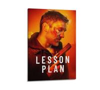 PQSDSLCX Póster de plan de lecciones de cine, póster decorativo de lienzo para pared e impresión artística moderna para decoración de dormitorio familiar, 30 x 45 cm