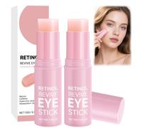 PQUELM 2 Piezas Bastón para Crema de Ojos Hidratante,Bálsamo Facial en Stick,Hidratante y Nutritivo,Textura Fina,Fácil de Absorber,Portátil,Apto para Todo Tipo de Piel,9g