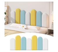 PQVMZQEMQ Cabecero Autoadhesivo, Acolchado anticolisión para Pared Infantil, tapizado de Tela, Paneles de Pared para Dormitorio Infantil (Multicolor, 09, 120 x 55 cm)
