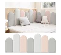 PQVMZQEMQ Paneles de Pared tapizados de 3 cm de Grosor para salpicadero de Cama, Adhesivos autoadhesivos para cabecero de Cama, decoración de habitación Infantil.
