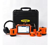 PQWT detector de fugas PQ125E todos los escenarios detección por gas trazador de fugas canalización pared pantalla táctil casco kit multi sensores