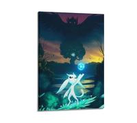 PQWWFDVX Póster de Game Ori y el bosque ciego 1 póster decorativo de lienzo para pared e impresión artística moderna para decoración de dormitorio familiar, 60 x 90 cm