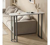 PQXQZ Mesa de Bar con Encimera de Losa de Piedra Bar Moderno para Cocina Sala de Estar Comedor y Recibidor(Black,140x40x105cm)