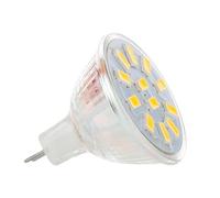 PQYSMVVG Home Bulbs LED Spotlight Bulbs MR11 GU4.0 2W 3W 4W AC/DC 12V 24V 30V Cool Warm White Lamp Replace Halogen Light 5733 SMD 9 12 15 LED Chips Household Lamp (Color : Onecolor, Size : 3W 5733 SM