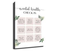 PQYSMVVG Inspirational Mental Health Check In Self Care Quotes Posters for Room Aesthetics Wall Decor Kitchen Living Room Bedroom Office(Unframed,12x18inch(30x45cm))