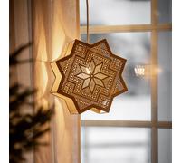 PR Home Elvira estrella decorativa de metal, beige