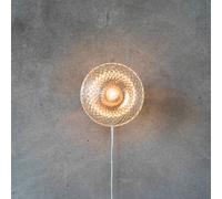 PR Home Juliette aplique de pared Ø 16 cm transparente/latón