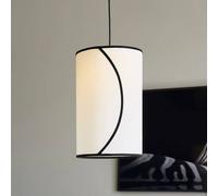 PR Home Lámpara colgante Ava, Ø 25 cm, algodón orgánico, color crema