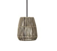 PR Home lámpara colgante exterior Saigon, gris, Ø 18 cm, cable 2,5m True