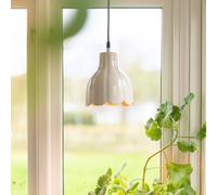 PR Home Lámpara colgante Tulippa Ø 17 cm, beige, enchufe