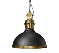 PR Home Lámpara de techo Manchester Ø52 cm negro-latón